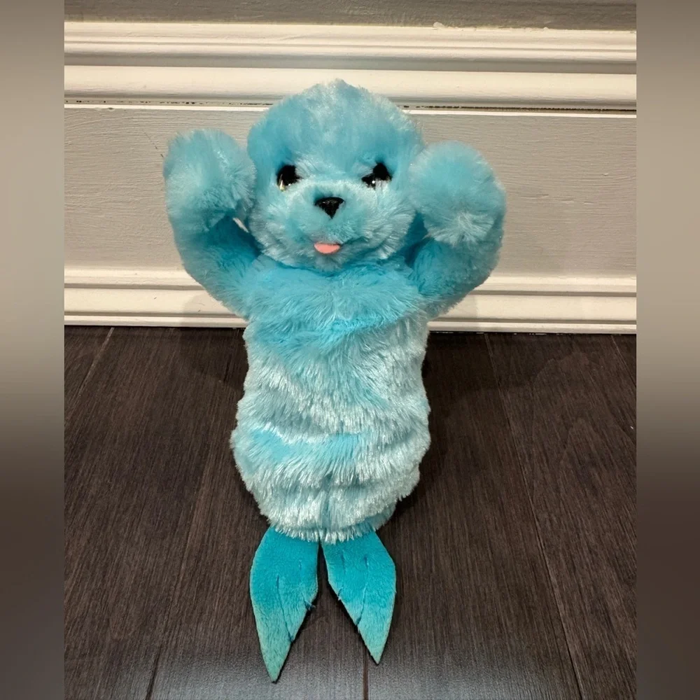 FurReal Snorkel The Baby Seal Interactive Peek A Boo Blue Toy Toddler Baby